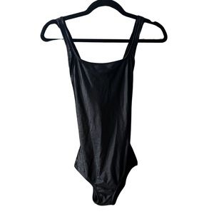 Speedo Women's 8 Black  1Pc Swimsuit Athletic Racer Back Swimming Racerback